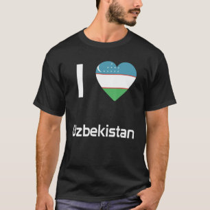 Nationale Flagge Usbekistans Andenken für Männer T-Shirt