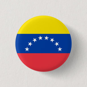 Nationale Flagge Venezuelas Button
