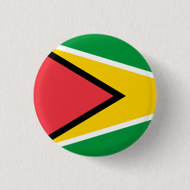 Nationale Flagge von Guyana Button