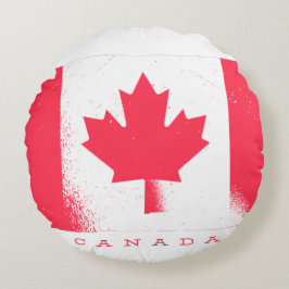 Nationale Flagge von KANADA Rundes Kissen