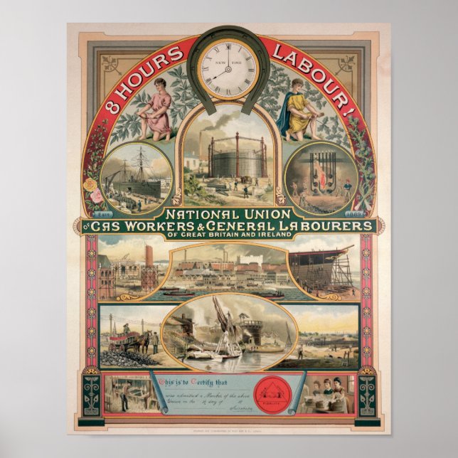 Nationale Gewerkschaft Poster (Vorne)