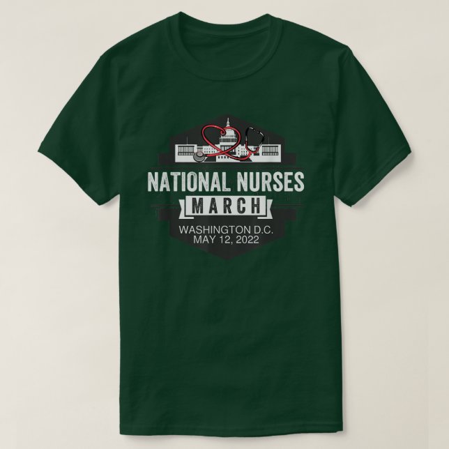 Nationale Krankenpfleger März Safe Nurse Patienten T-Shirt (Design vorne)