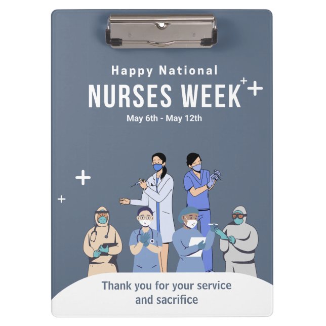 Nationale Krankenwoche Klemmbrett (Vorderseite)