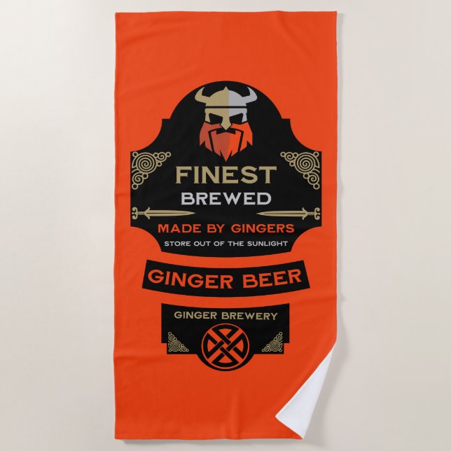 Nationale Liebe Ihr Rotes Haar Tag Strandtuch (Vorderseite)