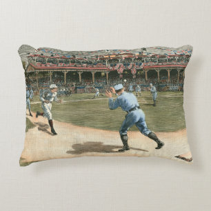Nationale Liga-Baseball-Spiel 1886 Dekokissen