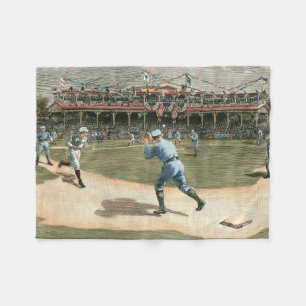 Nationale Liga-Baseball-Spiel 1886 Fleecedecke