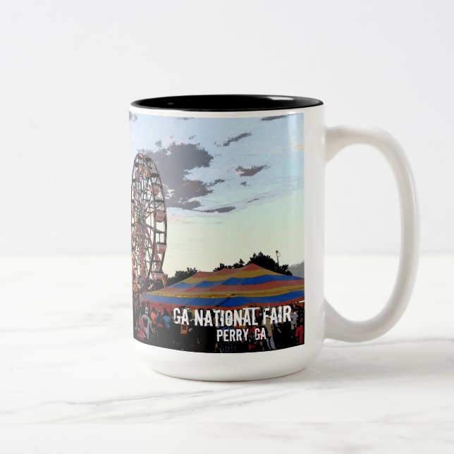 Nationale Messe Georgia, Perry GA Zweifarbige Tasse (Rechts)