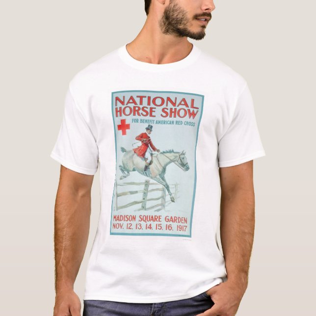 Nationale Pferdeshow für das rote Kreuz (US00281) T-Shirt (Vorderseite)