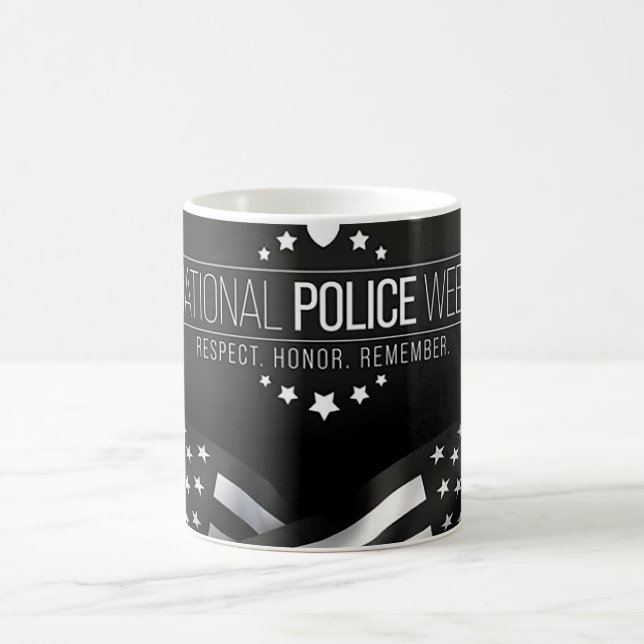 Nationale Polizeiwoche Kaffeetasse (Mittel)