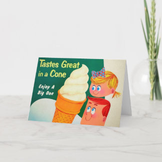 Nationale Retro-Ice-Creme-Tageskarte Feiertagskarte