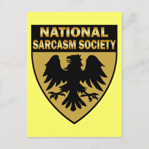 NATIONALE SARKASMGESELLSCHAFT POSTKARTE