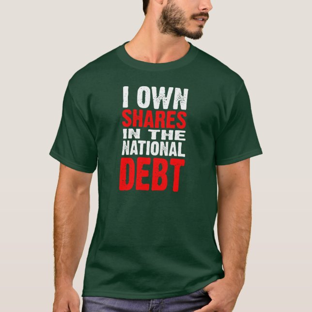 Nationale Schulden (dunkel) - besonders T-Shirt (Vorderseite)