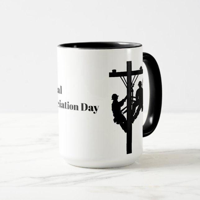 Nationale Tasse zum Aufwertungstag von Lineman (VorderseiteRechts)