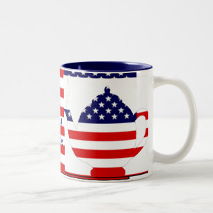 Nationale Tee-Party-Tasse Zweifarbige Tasse