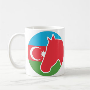 Nationale Tierflagge Aserbaidschans Kaffeetasse