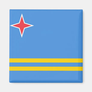 Nationale Weltflagge Arubas Magnet