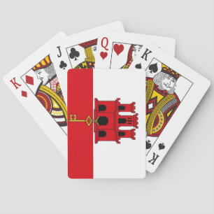 Nationale Weltflagge Gibraltars Spielkarten