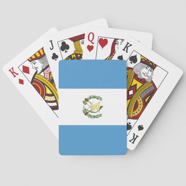 Nationale Weltflagge Guatemalas Spielkarten (Rückseite)