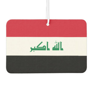 Nationale Weltflagge im Irak Autolufterfrischer