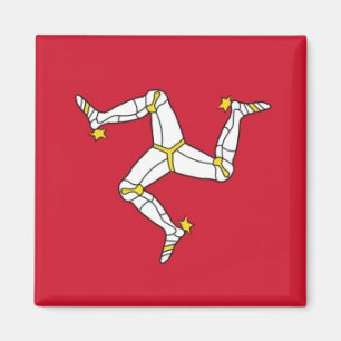 Nationale Weltflagge Isle of Mans Magnet