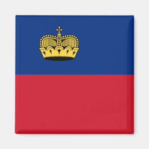 Nationale Weltflagge Liechtensteins Magnet