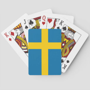 Nationale Weltflagge Schwedens Spielkarten