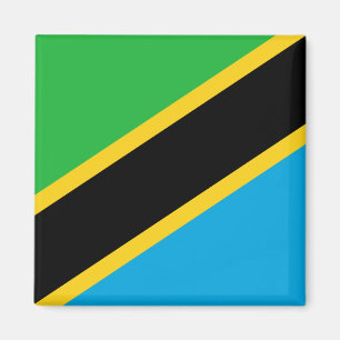 Nationale Weltflagge Tansanias Magnet