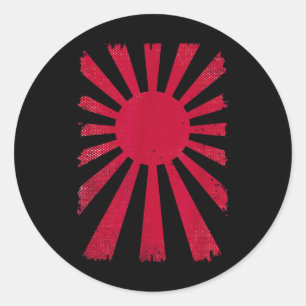 Nationale Wurzeln Kaiserliche Japan Männer Frauen Runder Aufkleber