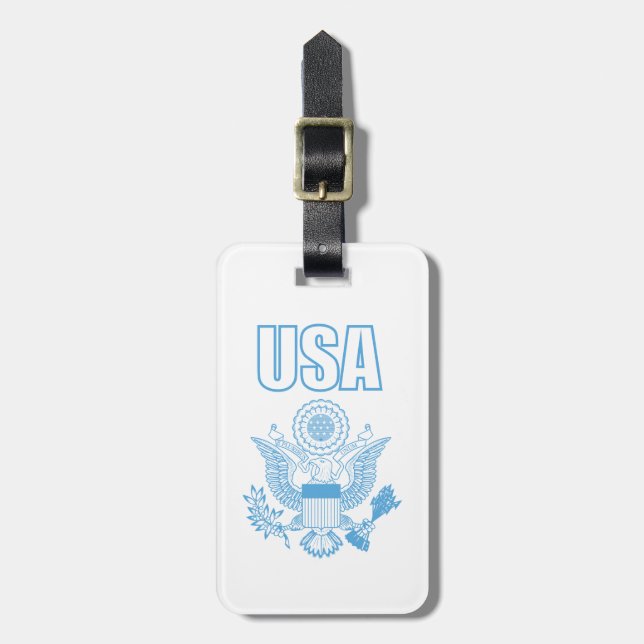 Nationalemblem der USA Gepäckanhänger (Vorderseite vertikal)