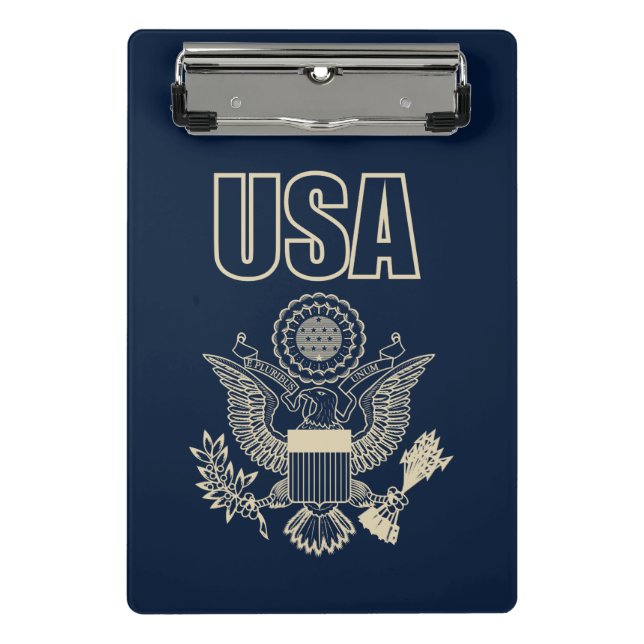 Nationalemblem der USA Mini Klemmbrett (Vorderseite)