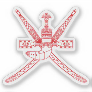 Nationalemblem Oman Aufkleber