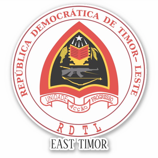 NationalEmblem-Patriotiker aus Osttimor Aufkleber (Vorderseite)