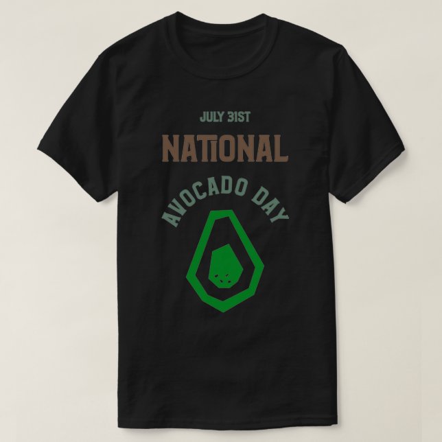 Nationaler Avocado-Tag 19 T-Shirt (Design vorne)