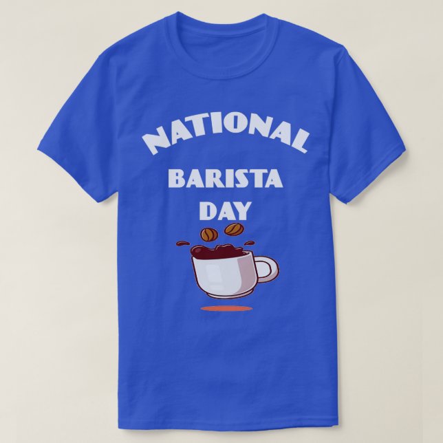 Nationaler Barista-Tag T-Shirt (Design vorne)