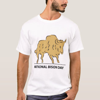 Nationaler Bison-Tag T-Shirt