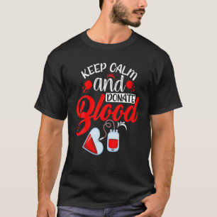 Nationaler Blutspender Monat Weltblutspender Behal T-Shirt