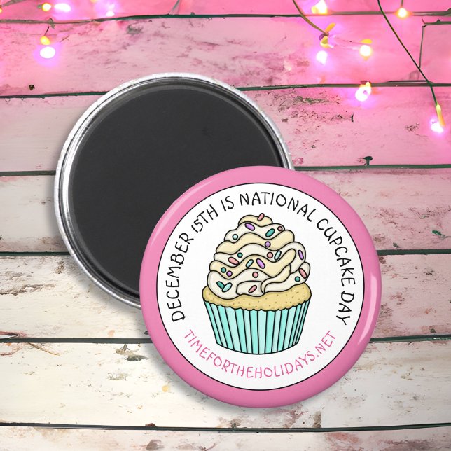 Nationaler Cupcake Day 15. Dezember Magnet (Von Creator hochgeladen)