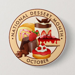 Nationaler Dessertmonat Button