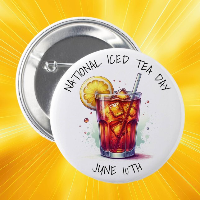 Nationaler Eisteetag 10. Juni Button (Von Creator hochgeladen)