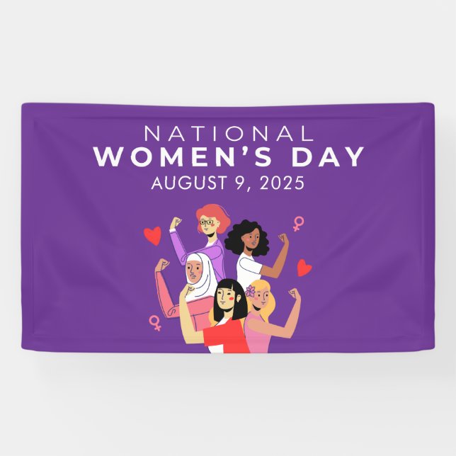Nationaler Frauentag Banner (Horizontal)
