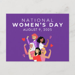 Nationaler Frauentag Postkarte