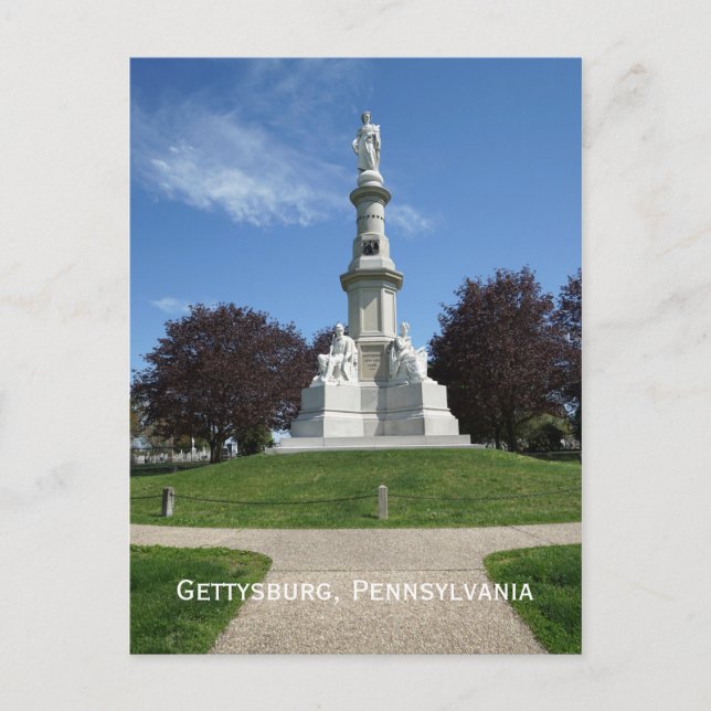 Nationaler Friedhof Gettysburg Postkarte (Vorderseite)
