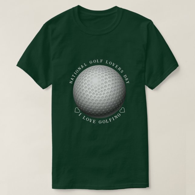 Nationaler Golf Day Sport T-Shirt (Design vorne)
