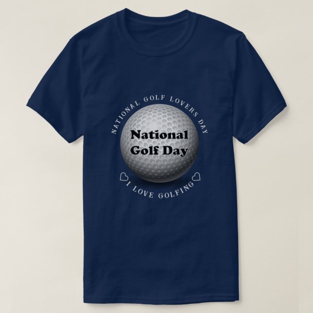 Nationaler Golf Day Sport T-Shirt (Design vorne)