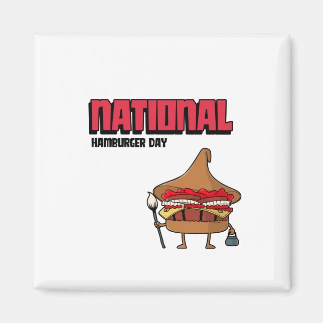 Nationaler Hamburger Tag Magnet (Vorne)