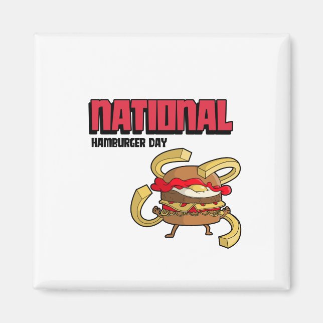 Nationaler Hamburger Tag Magnet (Vorne)