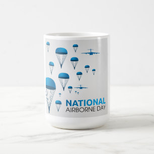 Nationaler Im Flugzeug Tag Kaffeetasse