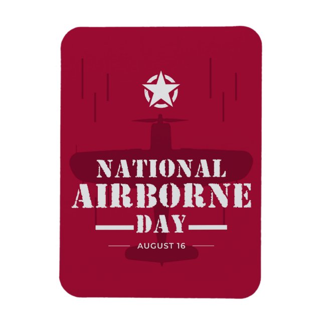 Nationaler Im Flugzeug Tag Magnet (Vertikal)