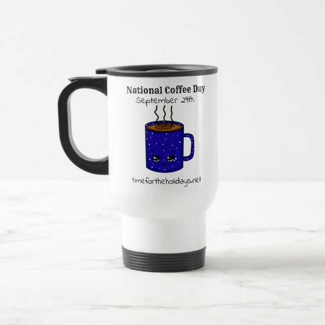 Nationaler Kaffeetag 29. September | Funny Holiday Reisebecher (Links)