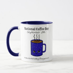 Nationaler Kaffeetag 29. September   Funny Holiday Tasse